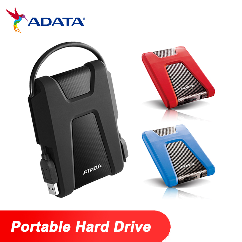 ADATA 외장 하드 드라이브 1 테라바이트 2 테라바이트 4 테라바이트 USB 3.2, 휴대용 HDD USB 플래시 드라이브 스틱 HD 펜 드라이브 메모리 노트북 PC HD650 HD680